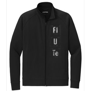 Funny Flute Player Elements Stretch Full-Zip Cadet Jacket