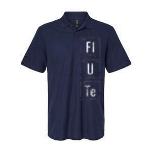 Funny Flute Player Elements Softstyle Adult Sport Polo