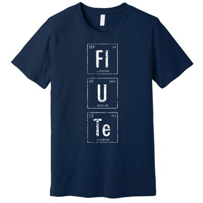 Funny Flute Player Elements Premium T-Shirt