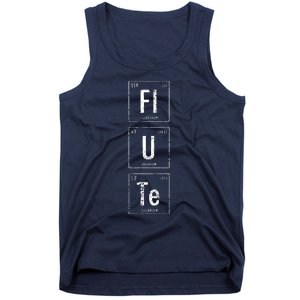 Funny Flute Player Elements Tank Top