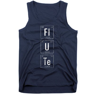 Funny Flute Player Elements Tank Top