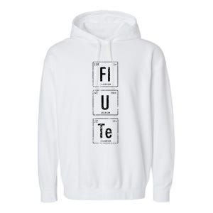 Funny Flute Player Elements Garment-Dyed Fleece Hoodie