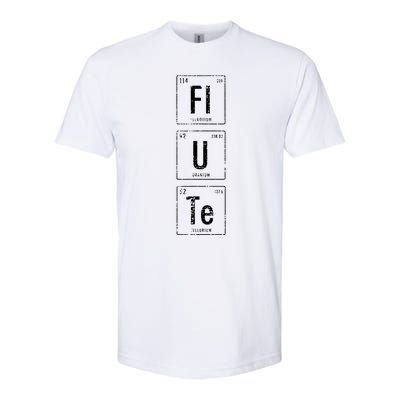 Funny Flute Player Elements Softstyle CVC T-Shirt