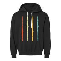Funny Flute Player Flutist Retro Garment-Dyed Fleece Hoodie