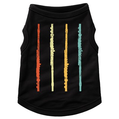 Funny Flute Player Flutist Retro Doggie Tank