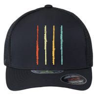 Funny Flute Player Flutist Retro Flexfit Unipanel Trucker Cap