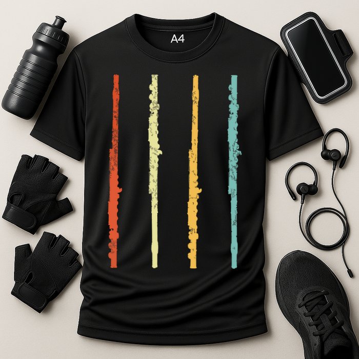 Funny Flute Player Flutist Retro Performance Shirt
