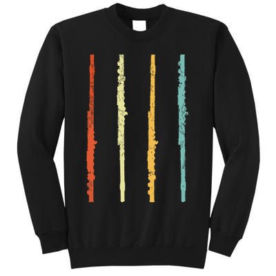Funny Flute Player Flutist Retro Sweatshirt