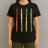 Funny Flute Player Flutist Retro T-Shirt