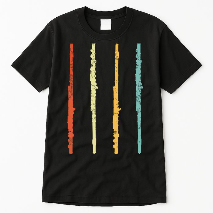 Funny Flute Player Flutist Retro Tall T-Shirt