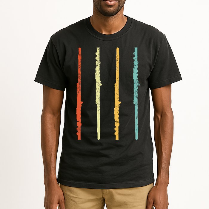Funny Flute Player Flutist Retro Tall T-Shirt