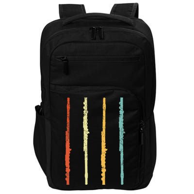 Funny Flute Player Flutist Retro Impact Tech Backpack