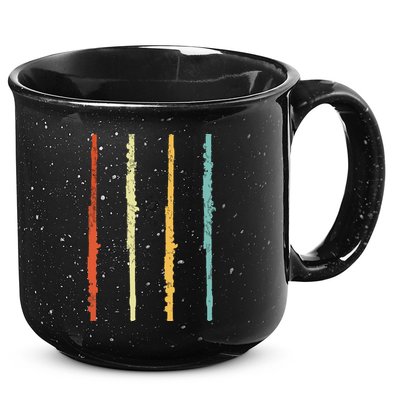 Funny Flute Player Flutist Retro 15oz Campfire Ceramic Mug