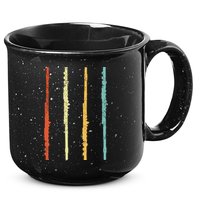 Funny Flute Player Flutist Retro 15oz Campfire Ceramic Mug