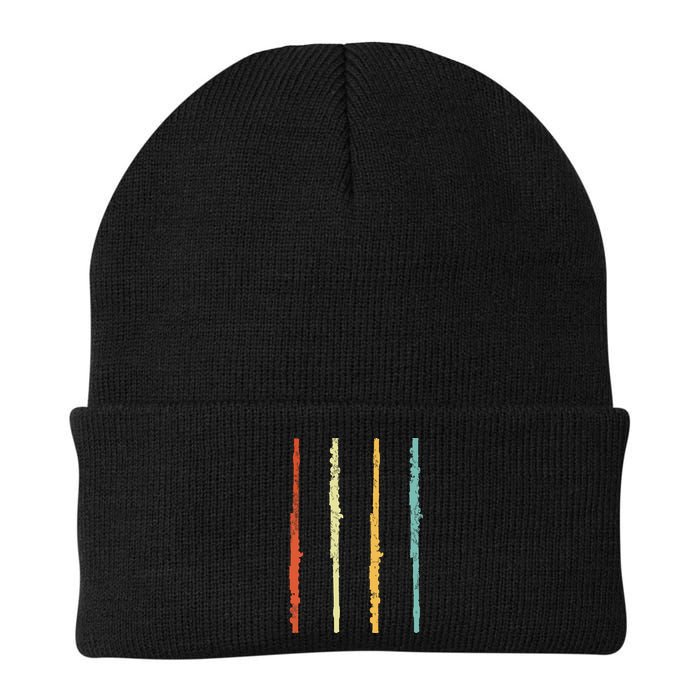 Funny Flute Player Flutist Retro Beanie