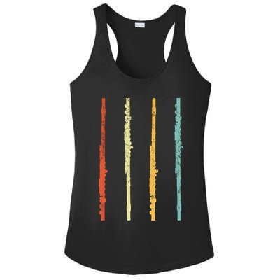 Funny Flute Player Flutist Retro Ladies PosiCharge Competitor Racerback Tank