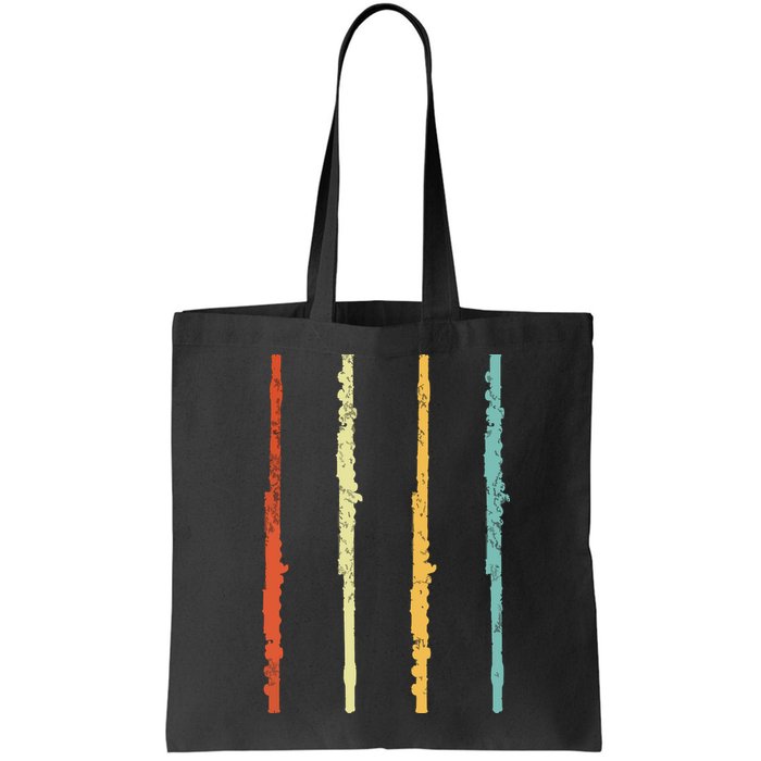 Funny Flute Player Flutist Retro Bag