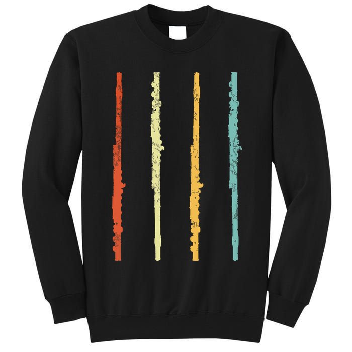 Funny Flute Player Flutist Retro Tall Sweatshirt