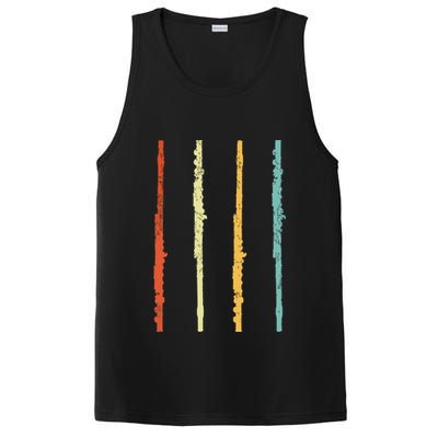 Funny Flute Player Flutist Retro PosiCharge Competitor Tank