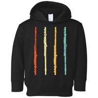 Funny Flute Player Flutist Retro Toddler Hoodie