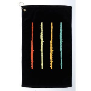 Funny Flute Player Flutist Retro Platinum Collection Golf Towel