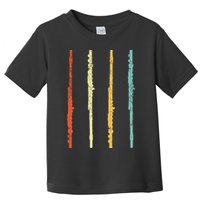 Funny Flute Player Flutist Retro Toddler T-Shirt