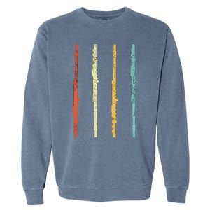 Funny Flute Player Flutist Retro Garment-Dyed Sweatshirt