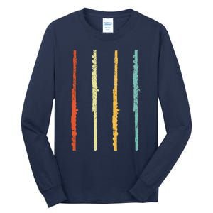 Funny Flute Player Flutist Retro Tall Long Sleeve T-Shirt