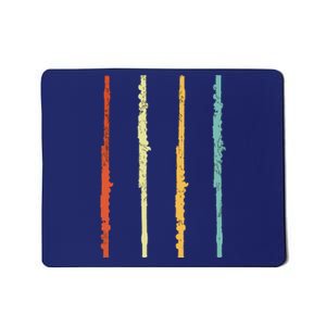 Funny Flute Player Flutist Retro Mousepad