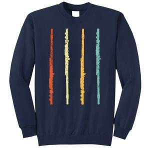 Funny Flute Player Flutist Retro Tall Sweatshirt