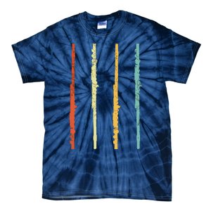 Funny Flute Player Flutist Retro Tie-Dye T-Shirt