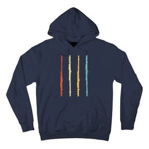 Funny Flute Player Flutist Retro Tall Hoodie