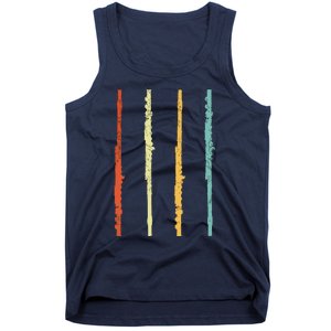 Funny Flute Player Flutist Retro Tank Top