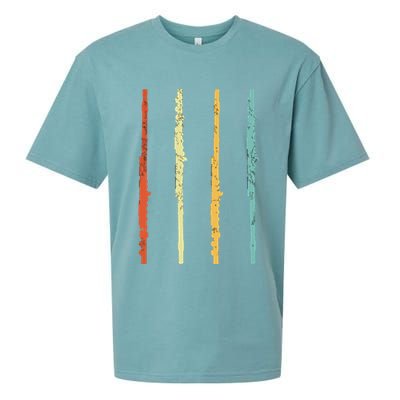 Funny Flute Player Flutist Retro Sueded Cloud Jersey T-Shirt