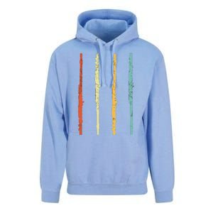 Funny Flute Player Flutist Retro Unisex Surf Hoodie