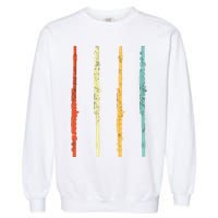 Funny Flute Player Flutist Retro Garment-Dyed Sweatshirt