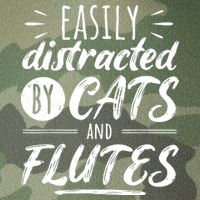 Funny Flute Player Saying Cat Owner I Cats And Flutes Legacy Tie Dye Trucker Hat