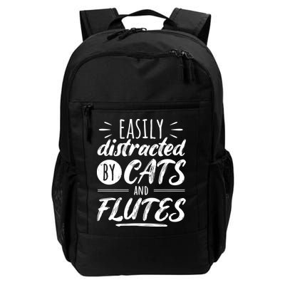 Funny Flute Player Saying Cat Owner I Cats And Flutes Backpack
