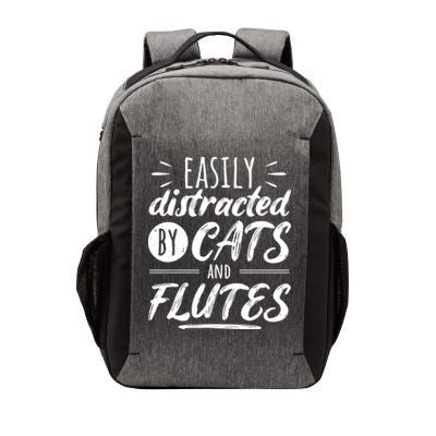 Funny Flute Player Saying Cat Owner I Cats And Flutes Vector Backpack