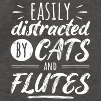 Funny Flute Player Saying Cat Owner I Cats And Flutes Vector Backpack