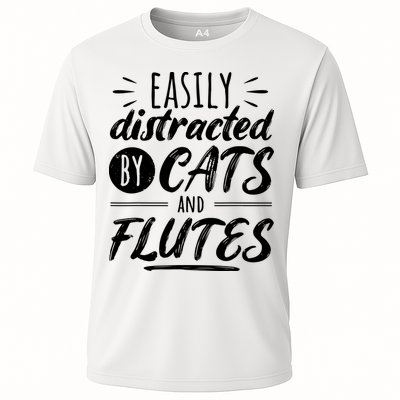 Funny Flute Player Saying Cat Owner I Cats And Flutes Performance Shirt