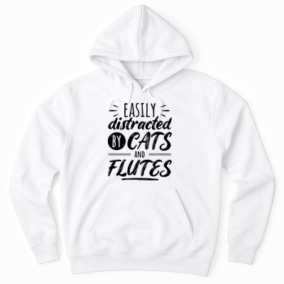 Funny Flute Player Saying Cat Owner I Cats And Flutes Hoodie