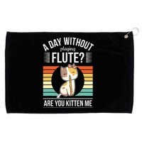 Funny Flute Player Saying Flutist Day Without Playing Flute Grommeted Golf Towel