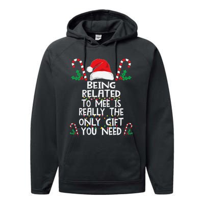 Festive Family Pajamas for Christmas Celebrations Performance Fleece Hoodie