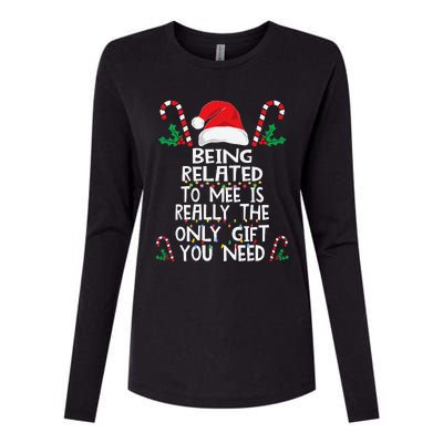 Festive Family Pajamas for Christmas Celebrations Womens Cotton Relaxed Long Sleeve T-Shirt