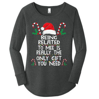 Festive Family Pajamas for Christmas Celebrations Women's Perfect Tri Tunic Long Sleeve Shirt