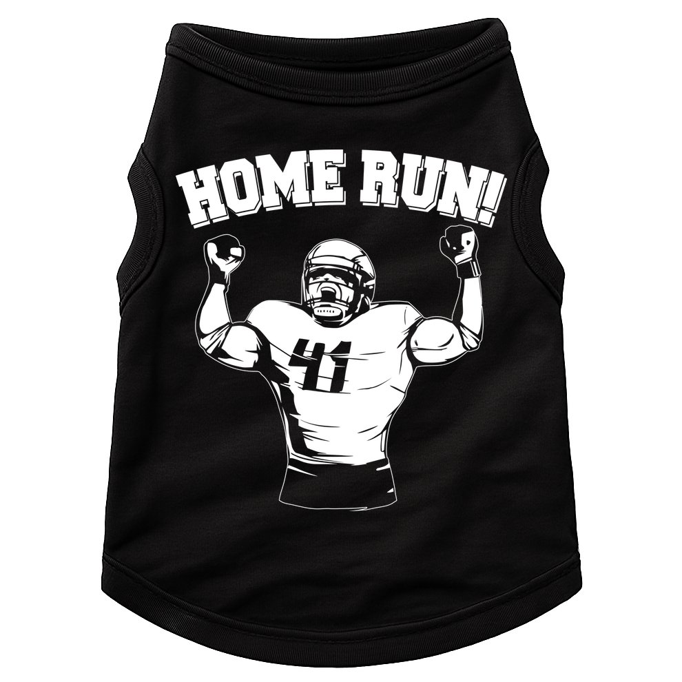 Funny Football Player Home Run Doggie Tank