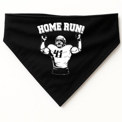 Funny Football Player Home Run USA-Made Doggie Bandana