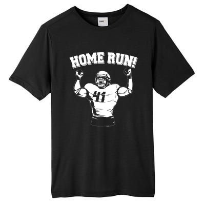 Funny Football Player Home Run Tall Fusion ChromaSoft Performance T-Shirt