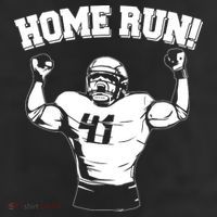 Funny Football Player Home Run 11oz C Handle Ceramic Mug